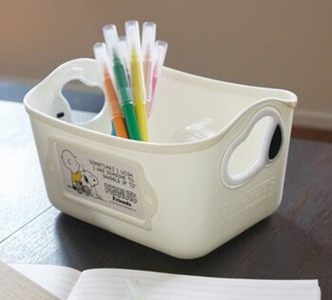 日本製  錦化成 Snoopy史努比  SQ1 (3P-AD) 迷你收納籃組.置物籃 500ml-3P/組  4904121342901