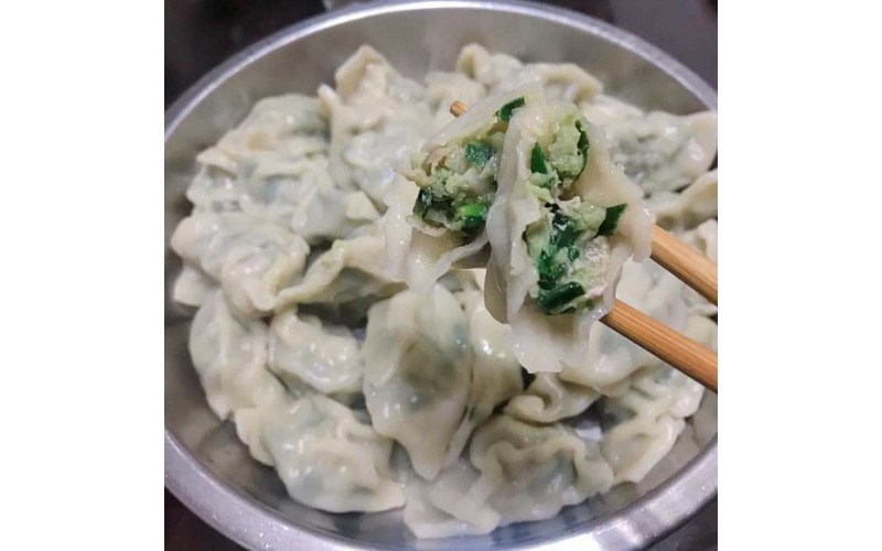 手工韭菜水餃