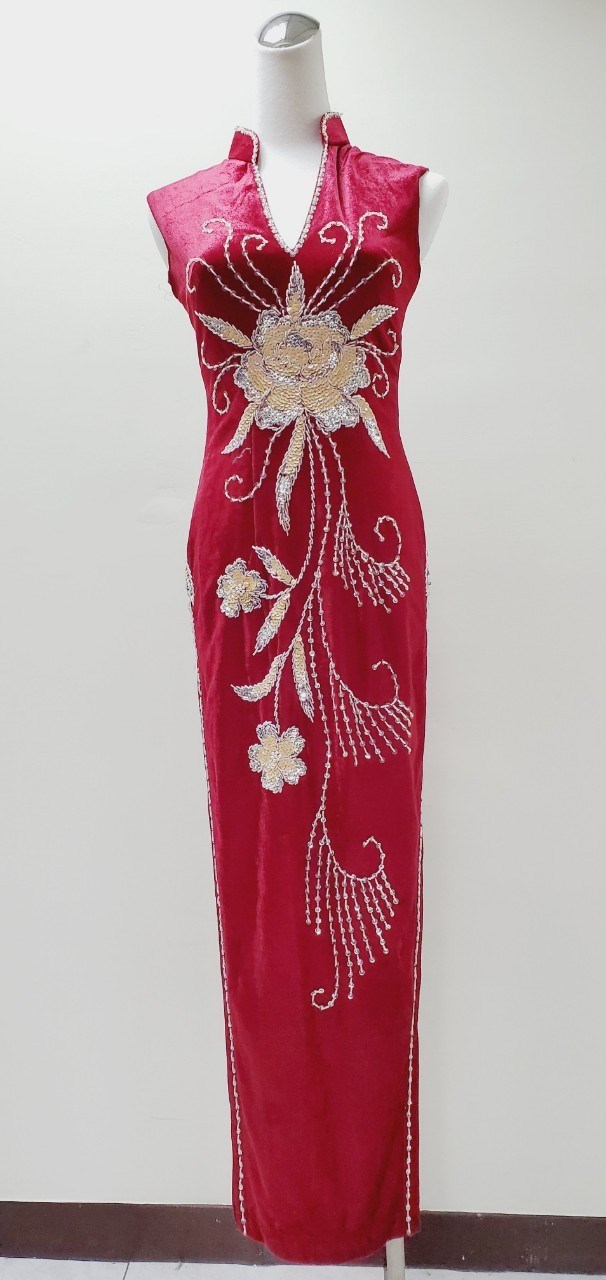 禮服長旗袍/紅色