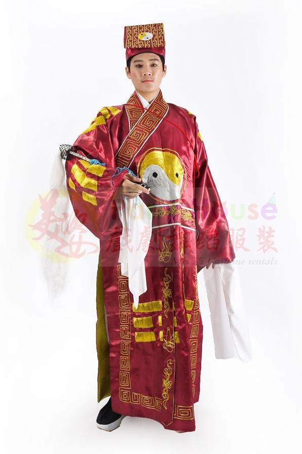 呂洞濱/八仙(酒紅道士袍)