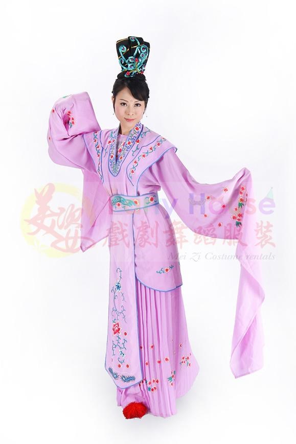 水袖小姐服/紫色