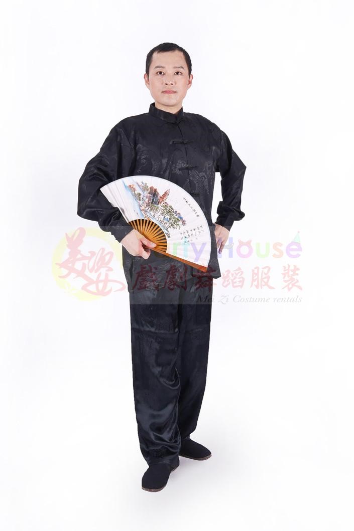 唐裝/功夫裝-黑色