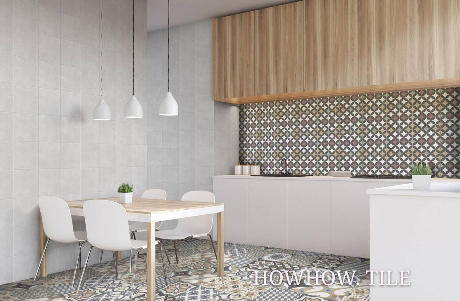 西班牙進口 貝卡特花磚（23.5*23.5cm）HK188