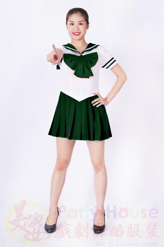 美少女/墨綠色