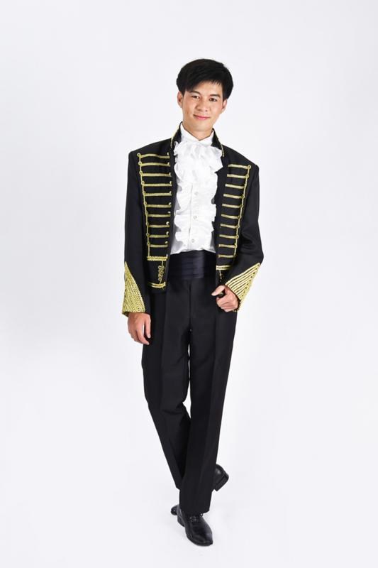 男宮廷服/黑色鬥牛