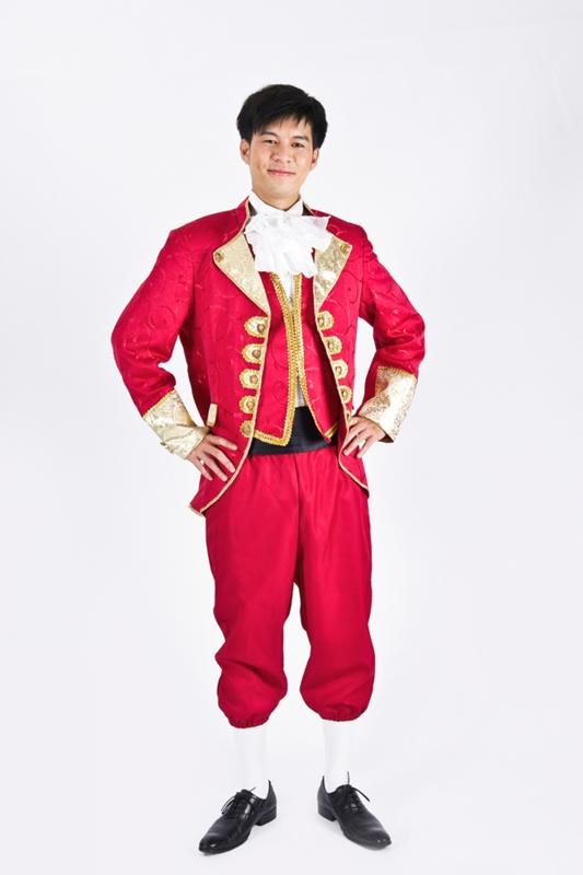 男宮廷服/紅金公爵