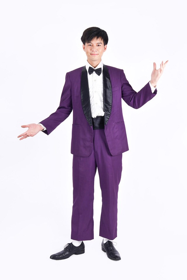 紫色西裝