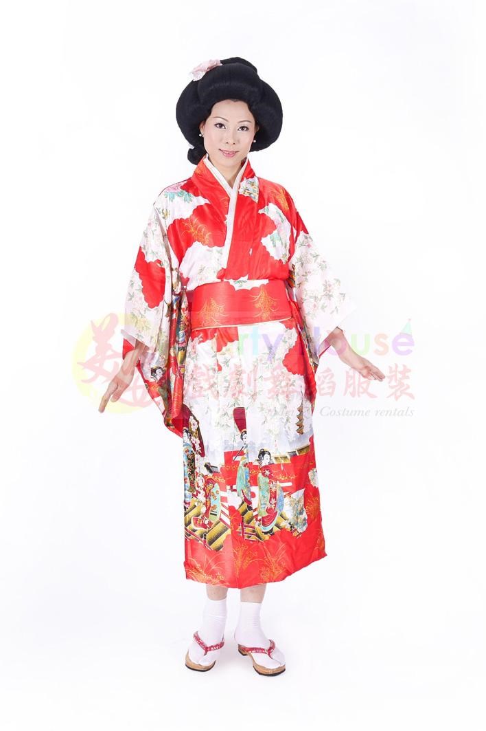 浴衣/紅色美人圖