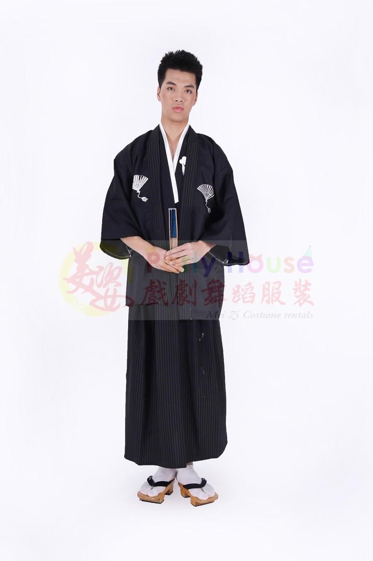 日本服/黑色扇紋