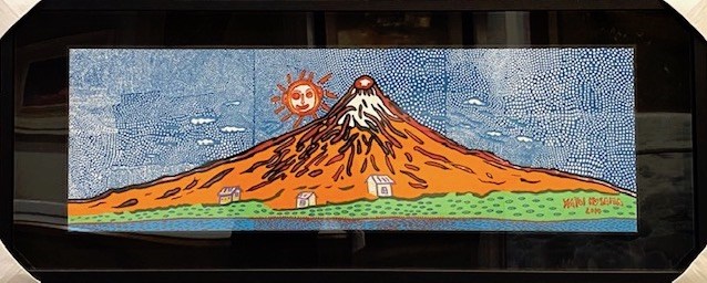 當代藝術文創-草間彌生Yayoi Kusama 富士山<織布>   