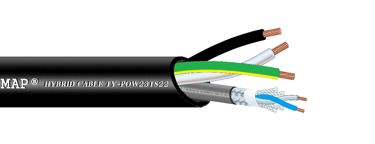 4.6 MAP® 麥克風平衡訊號線+3C電源複合電纜 MIC-POW223TS22