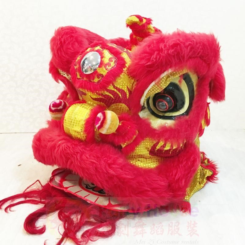 廣東獅頭-紅金(大型商品)
