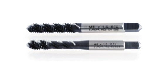 不鏽鋼專用螺旋絲攻 HSS Spiral Flute Taps For Stainless steels