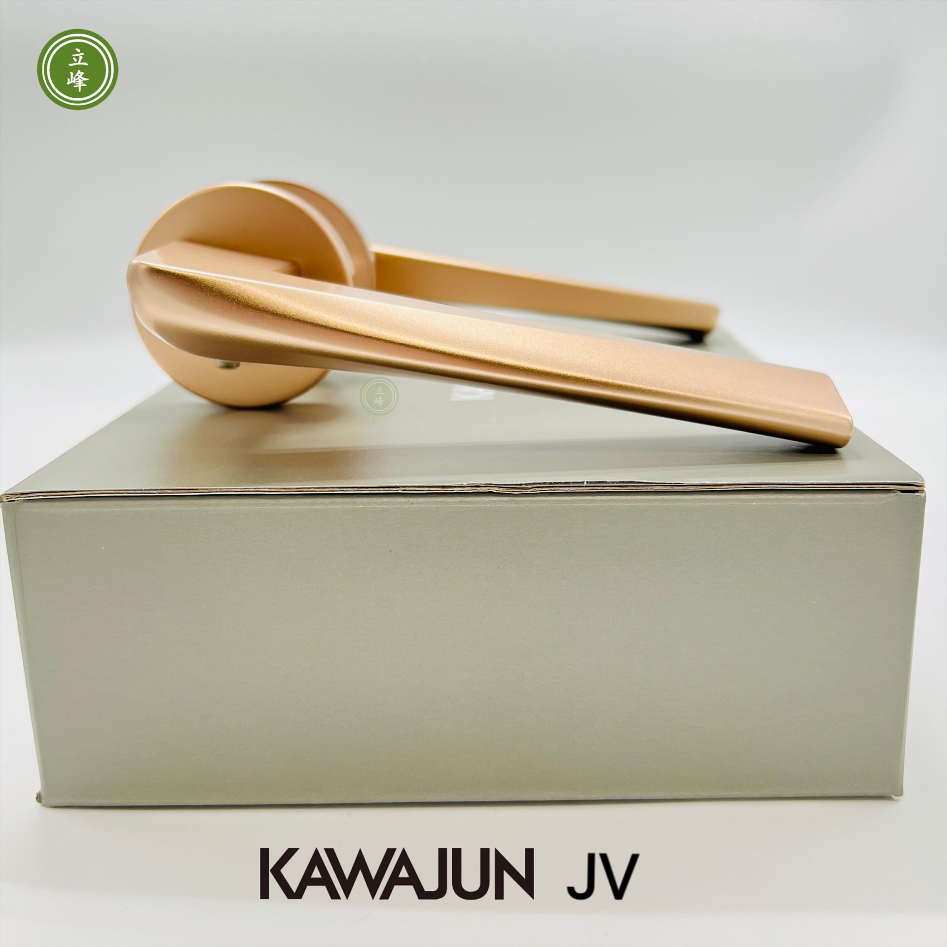 KAWAJUN-JV-霧玫瑰金色 水平門鎖