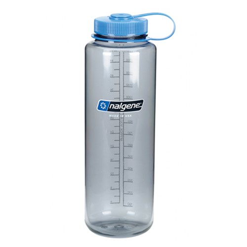 Nalgene美國專業大容量1500cc寬嘴水壼2178-0048煙霧灰 登山.健行.運動.戶外.旅遊.水瓶/學生水壺
