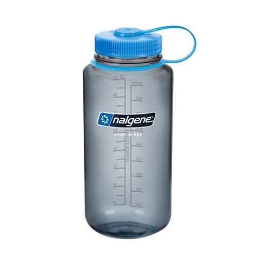Nalgene 美國專業寬嘴水壼 2178-2025 煙霧灰 容量1000cc 登山.運動.戶外.旅遊.隨身水壺
