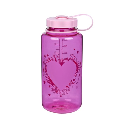 Nalgene美國專業寬嘴水壼 682010-0171 粉肝心 容量 1000cc 登山.運動.戶外.旅遊.隨身水壺