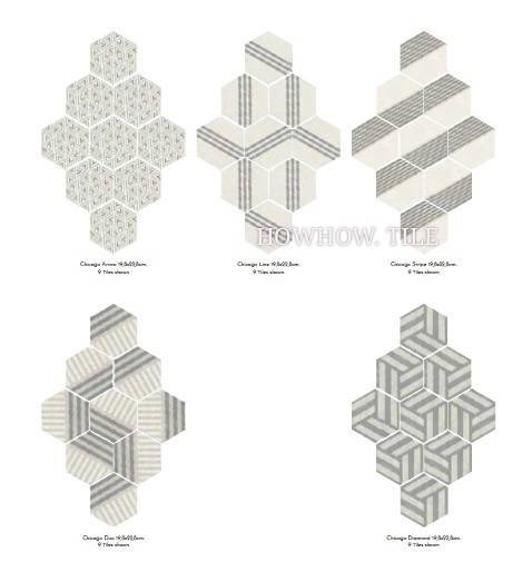 西班牙進口 印象派 素花磚共五款花磚 （20*23cm)YJ206.222