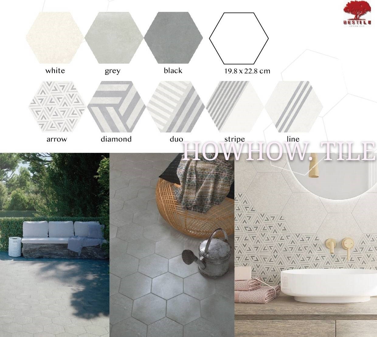 西班牙進口 印象派 素花磚共五款花磚 （20*23cm)YJ206.222