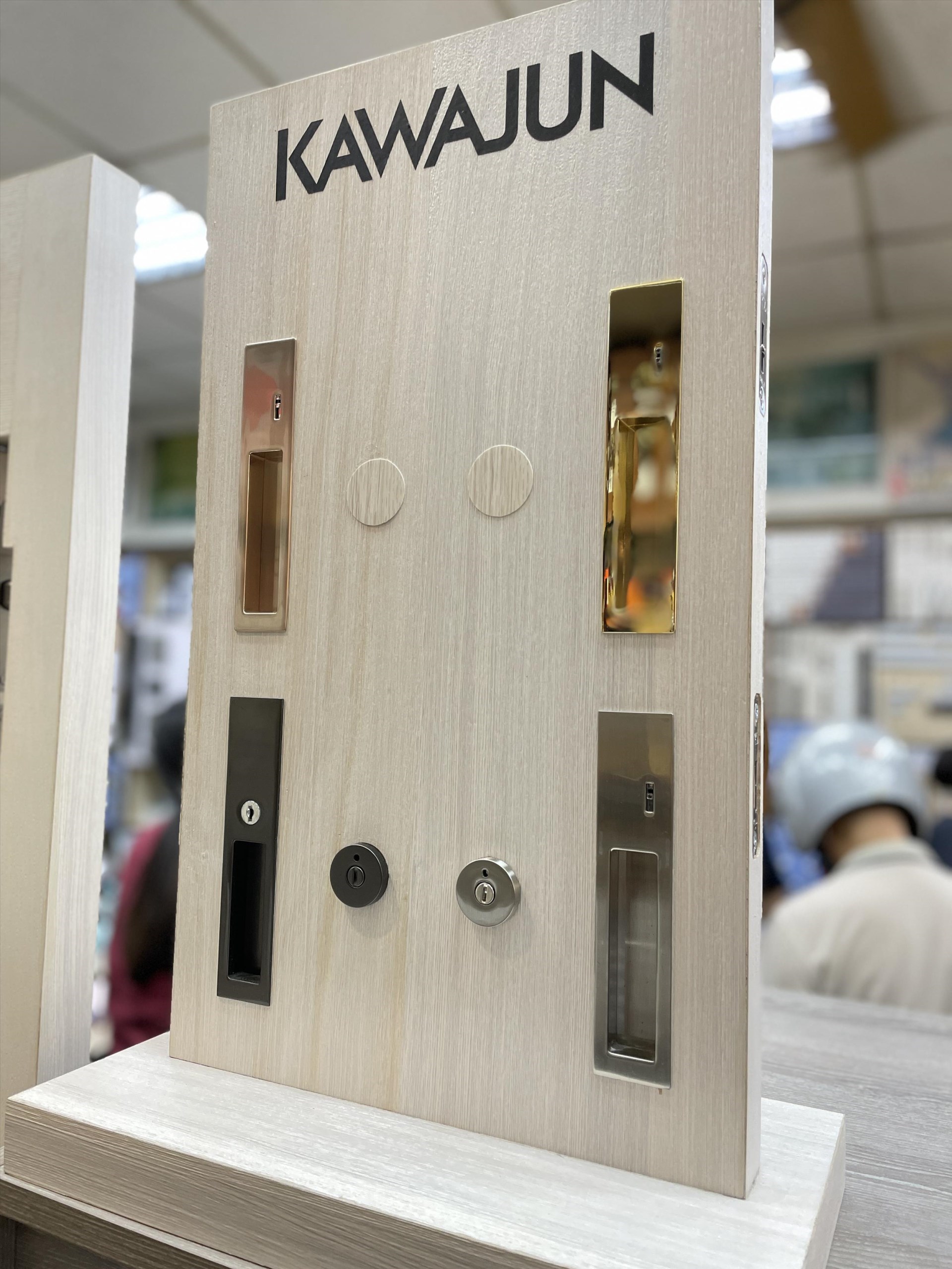 KAWAJUN和室勾鎖KV-07【拉絲玫瑰金色 浴廁指示型】