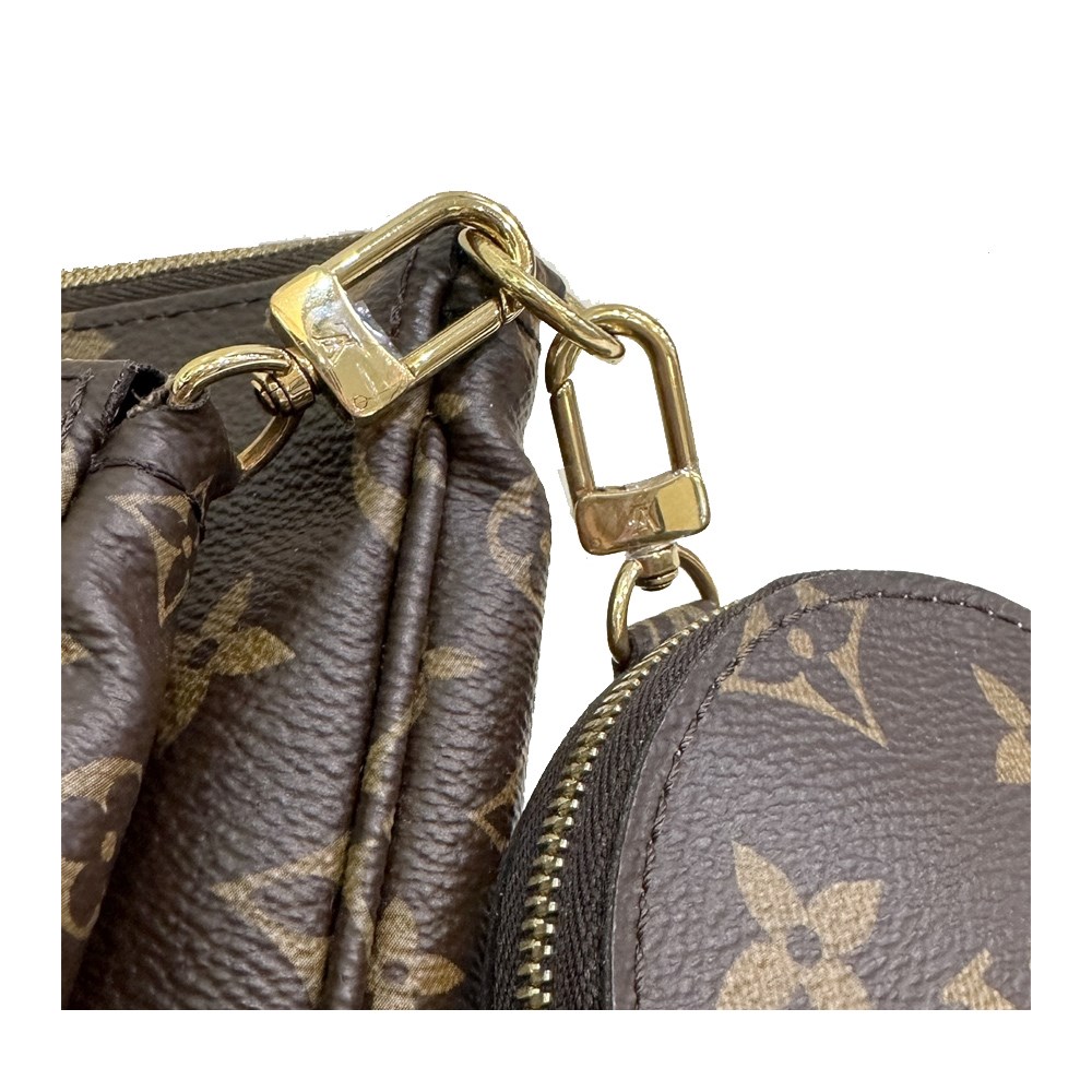 【Louis Vuitton 路易威登】M44840 限量MULTI POCHETTE ACCESSOIRES丞琳款斜背包(全新展示品-粉色)