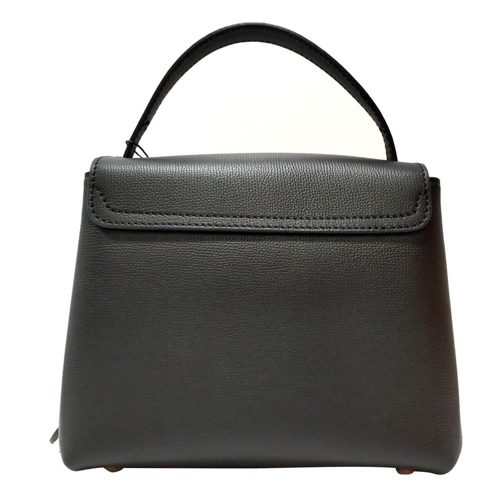 【BURBERRY 巴寶莉】 80475891 經典House系列格紋牛皮手提/肩背兩用包(黑色)