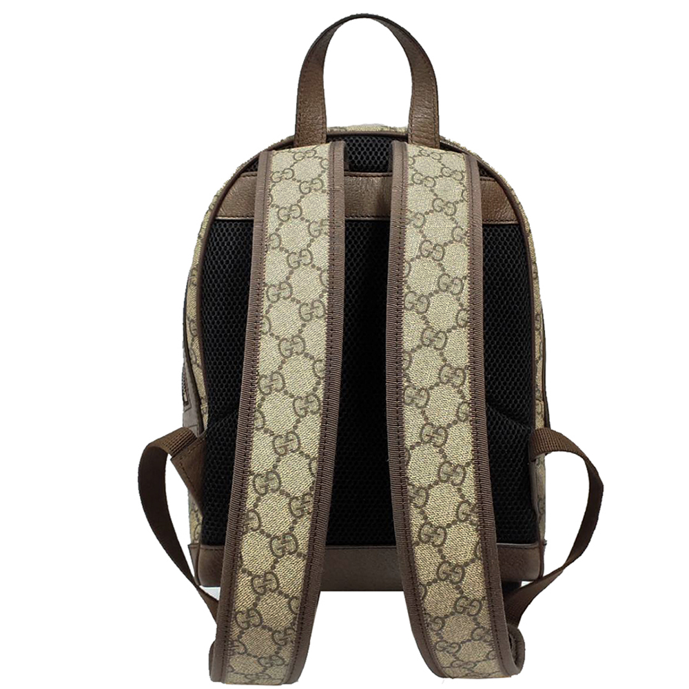 【GUCCI 古馳】547965 經典Ophidia綠紅綠GG印花帆布牛皮飾邊手提/後背包