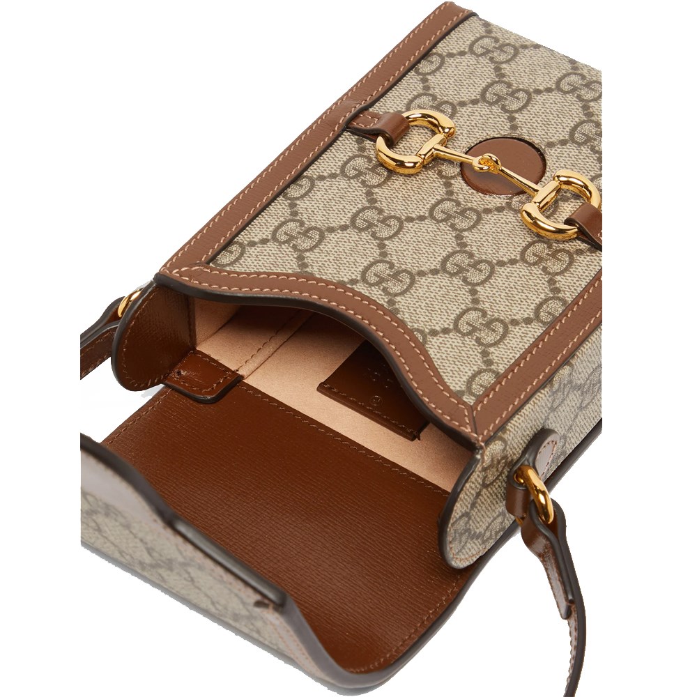 【GUCCI 古馳】625615 經典Horsebit mini 迷你馬銜扣肩背斜背1955手機包