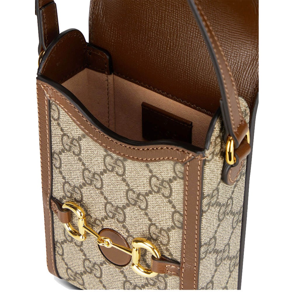 【GUCCI 古馳】625615 經典Horsebit mini 迷你馬銜扣肩背斜背1955手機包