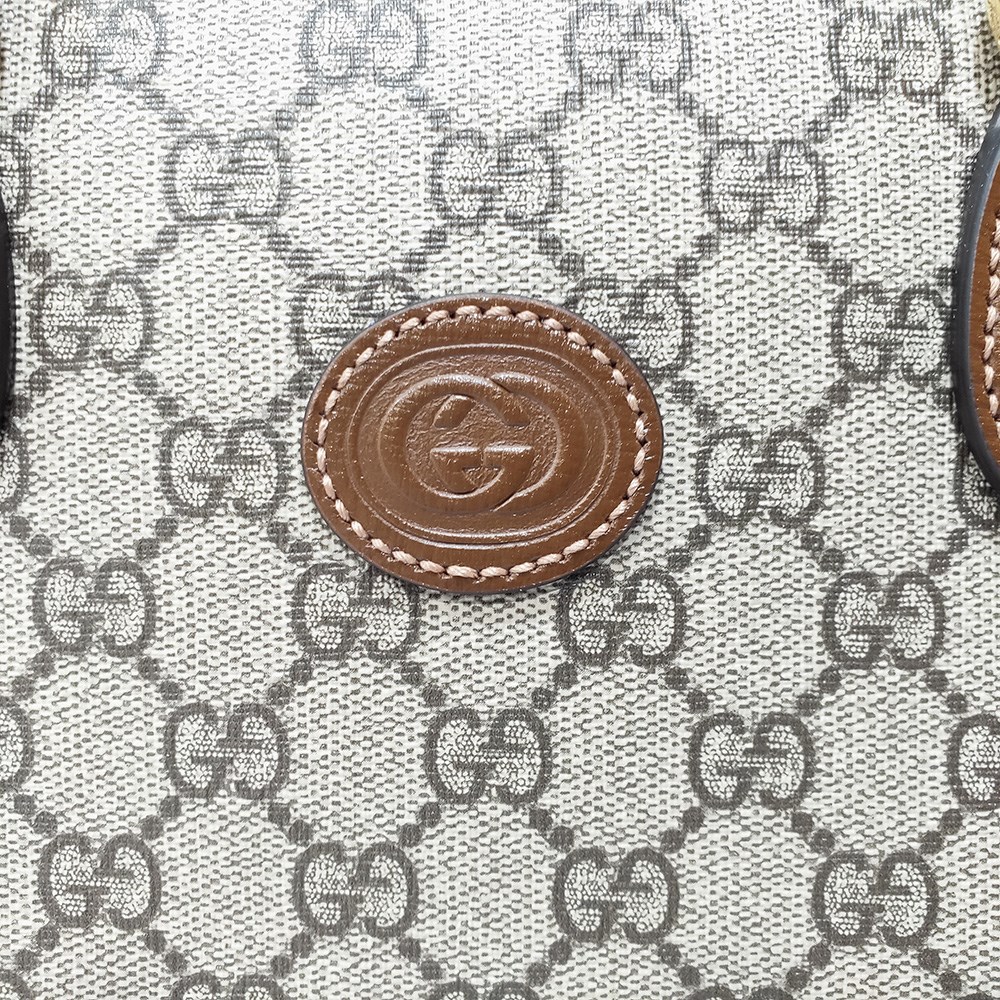 【GUCCI 古馳】674140 新款Retro GG superme系列帆布手提肩背斜背兩用公事包