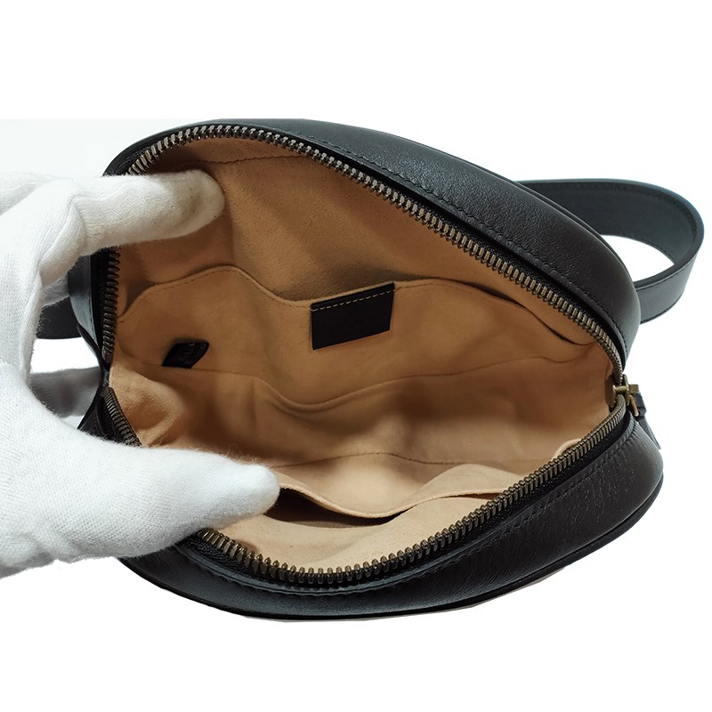 【GUCCI 古馳】 491294 GG Marmont 絎縫牛皮腰包/胸口包
