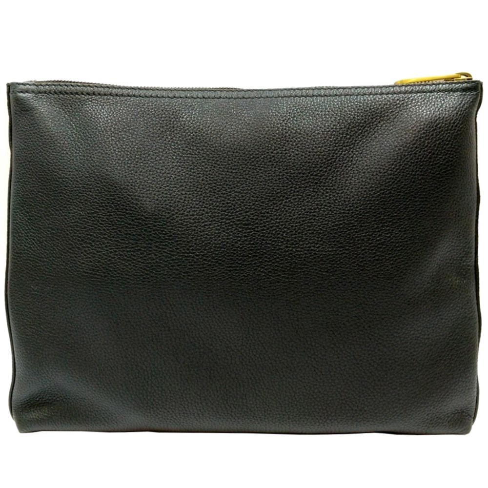 【GUCCI 古馳】500981 經典綠紅綠織帶復古小牛皮手拿包