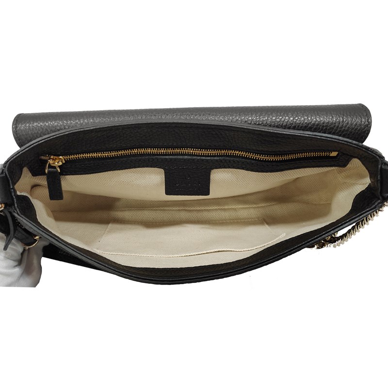 【GUCCI 古馳】 536224經典SOHO鍊帶WOC手拿/斜背包