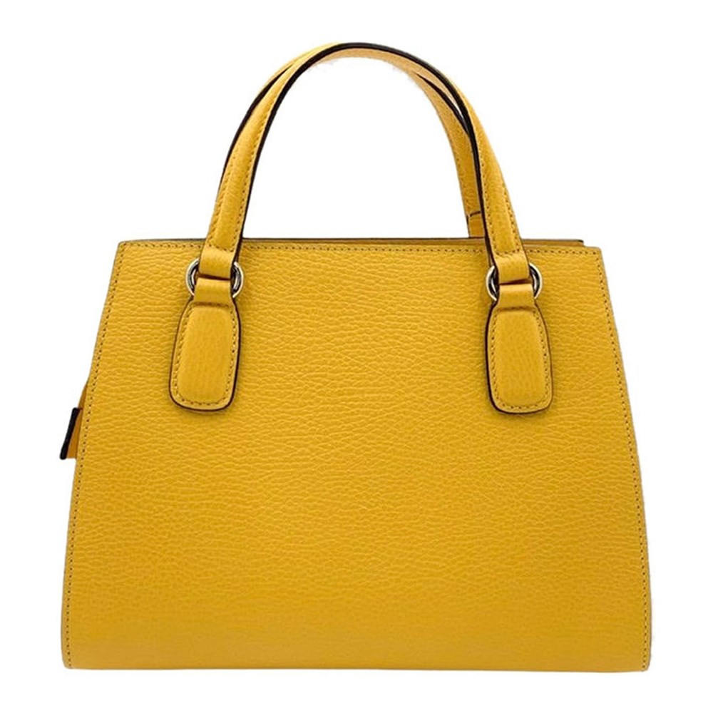 【GUCCI 古馳】 607722 經典SOHO系列雙G LOGO牛皮手提/斜背兩用包  