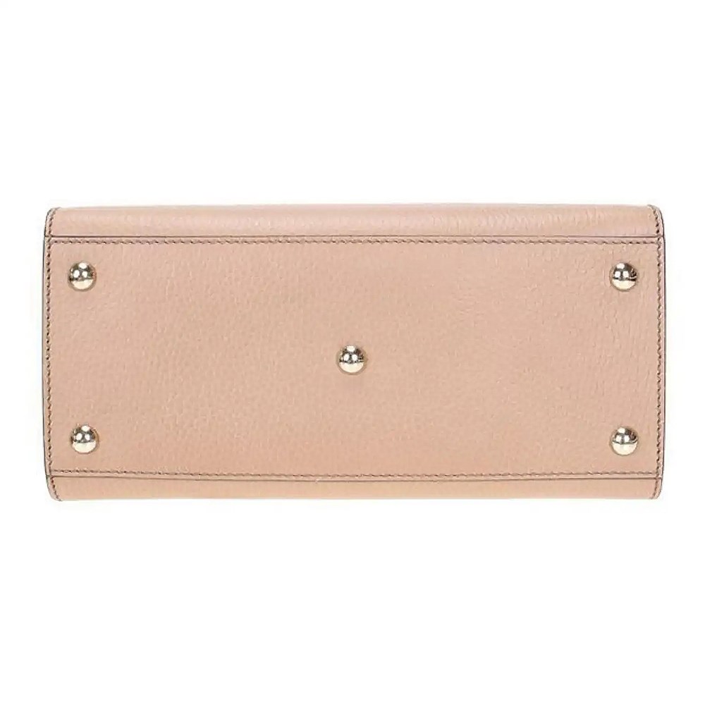 【GUCCI 古馳】 607722 經典SOHO系列雙G LOGO牛皮手提/斜背兩用包  