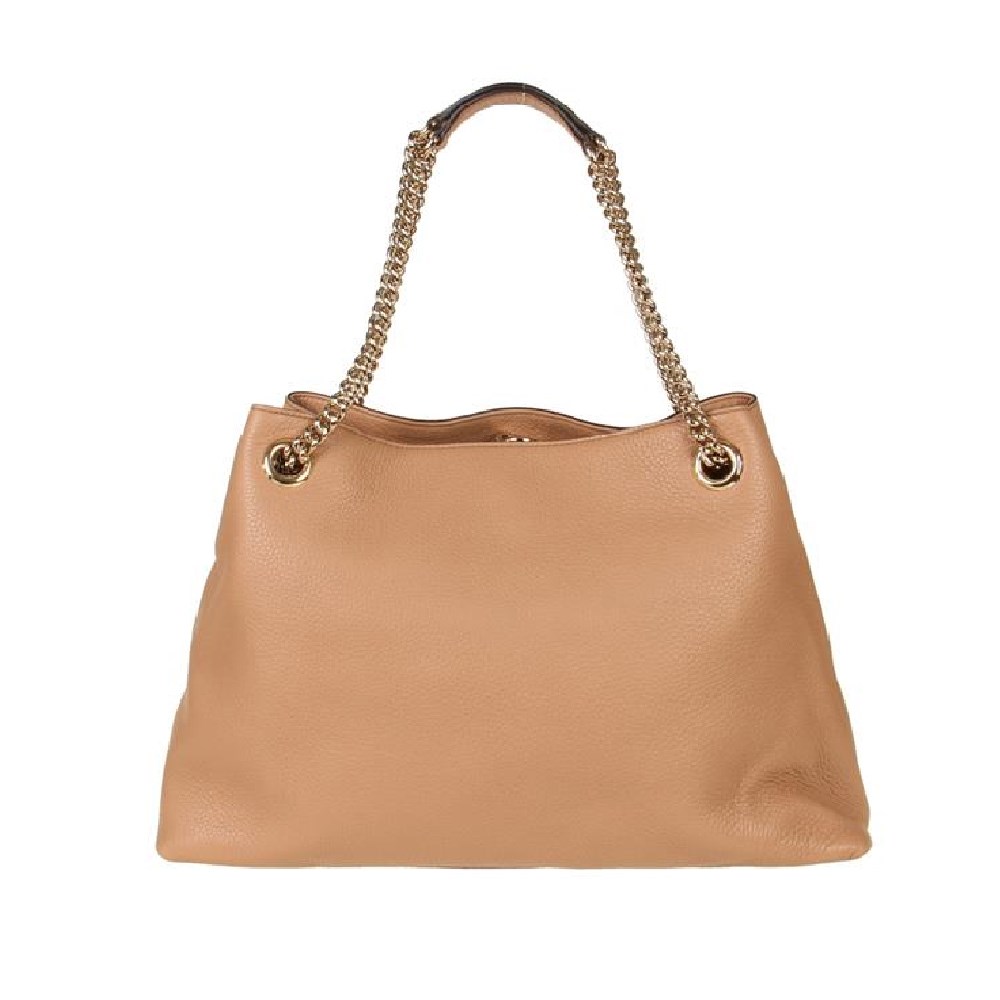 【GUCCI 古馳】 536196 SOHO雙G LOGO 流蘇雙鍊手提/肩背兩用包 