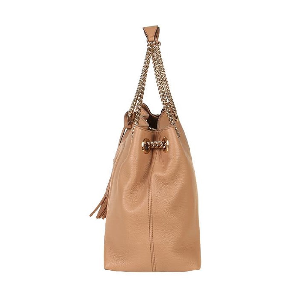 【GUCCI 古馳】 536196 SOHO雙G LOGO 流蘇雙鍊手提/肩背兩用包 