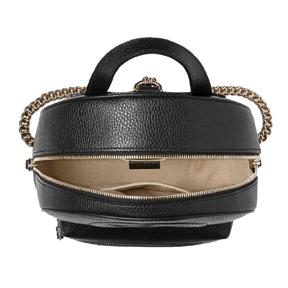 【GUCCI 古馳】536192 經典SOHO系列GG LOGO牛皮金鍊後背包