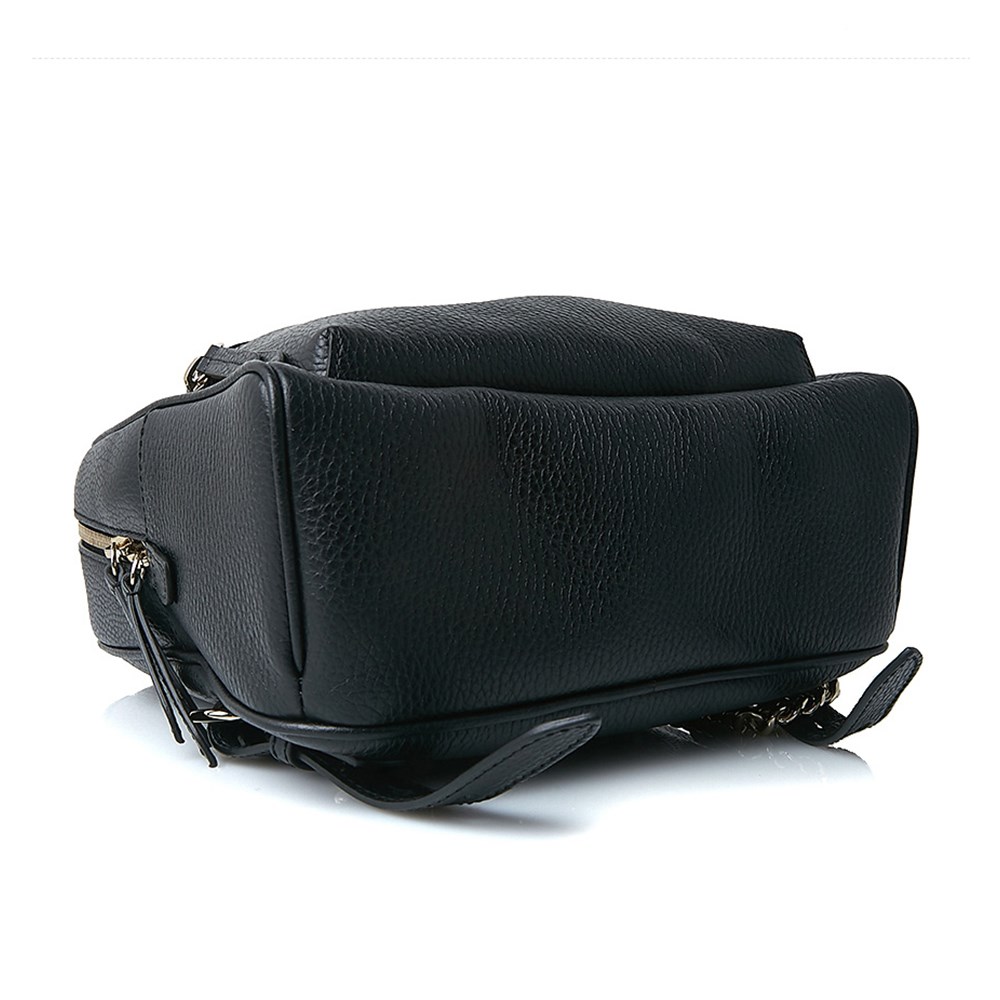 【GUCCI 古馳】536192 經典SOHO系列GG LOGO牛皮金鍊後背包