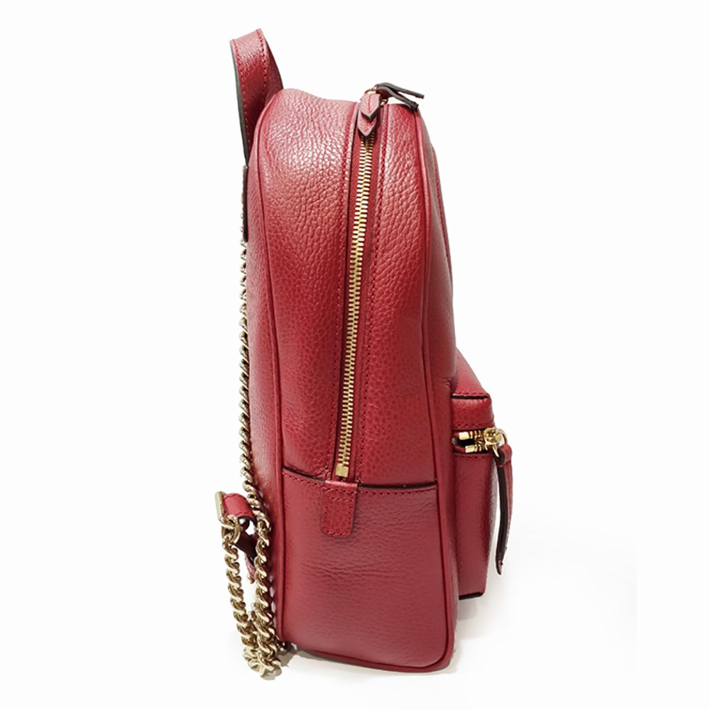 【GUCCI 古馳】536192 經典SOHO系列GG LOGO牛皮金鍊後背包