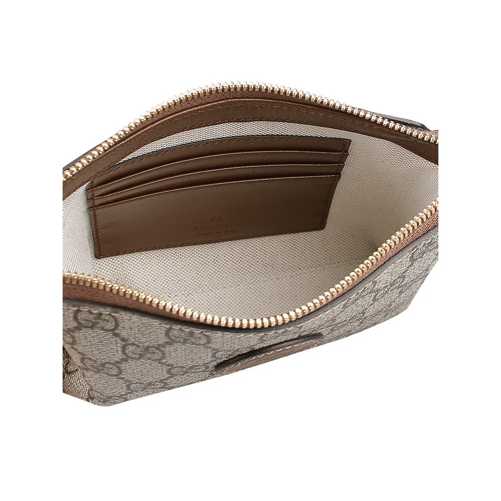【GUCCI 古馳】 723306 經典INTERLOCKING G系列帆布迷你手拿包/斜背包