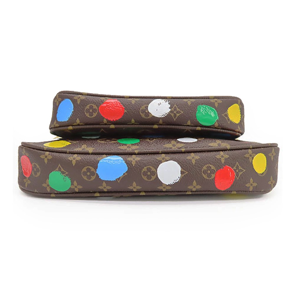 【Louis Vuitton 路易威登】M46385 草間彌生聯名款Multi Pochette Accessoires五合一肩背/斜背包(彩色)