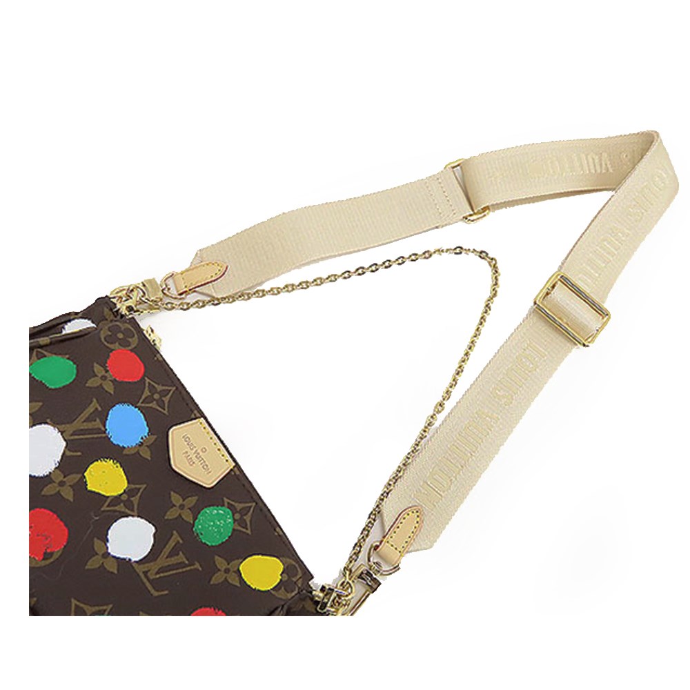 【Louis Vuitton 路易威登】M46385 草間彌生聯名款Multi Pochette Accessoires五合一肩背/斜背包(彩色)