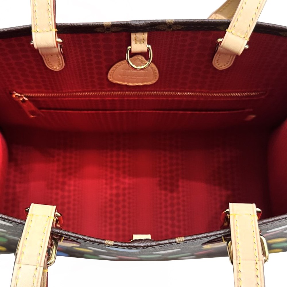 【Louis Vuitton 路易威登】 M46379 獨家2023草間彌生聯名款LV X YK ONTHEGO手提/單肩包(彩色MM)