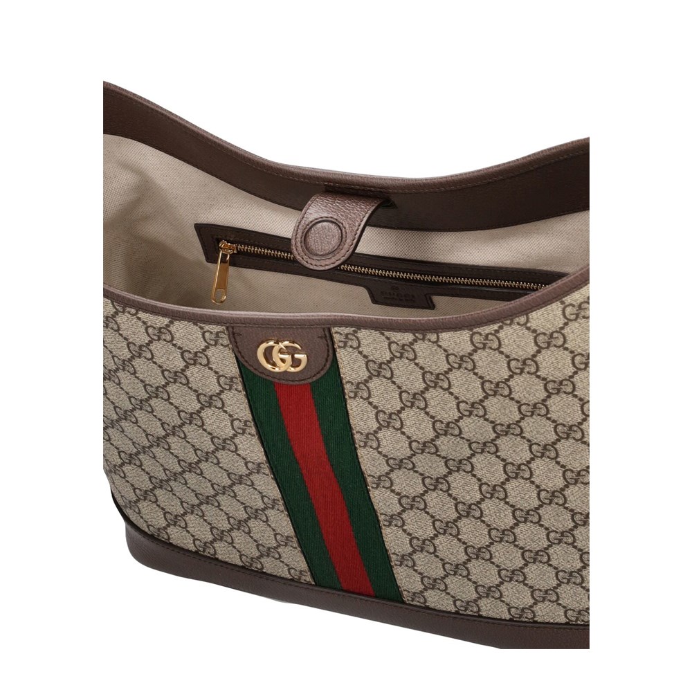 【GUCCI 古馳】781392 2024新款經典ophidia系列GG Supreme帆布單肩托特包(棕色)