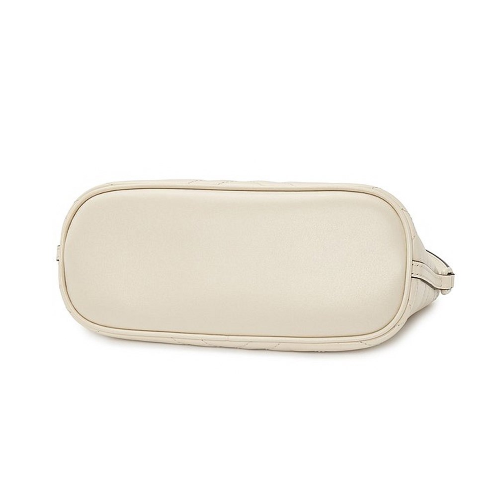 【GUCCI 古馳】 739166 經典Marmont系列絎縫牛皮手提肩背包腋下包(白色)
