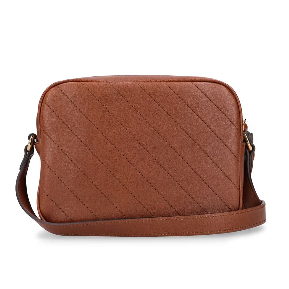 【GUCCI 古馳】742360 新款BLONDIE流蘇吊飾相機包斜背包(棕色)