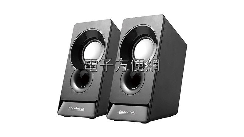Soodatek 2.0聲道USB多媒體喇叭 SS0120-D5LBK