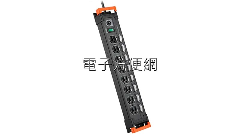  Powersync 群加 9開8插鋁合金防雷擊抗搖擺延長線 1.8M TL8X0018