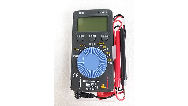 DHA 名片型數位式三用電錶 DH-456 三用電錶 大字幕 自動換檔